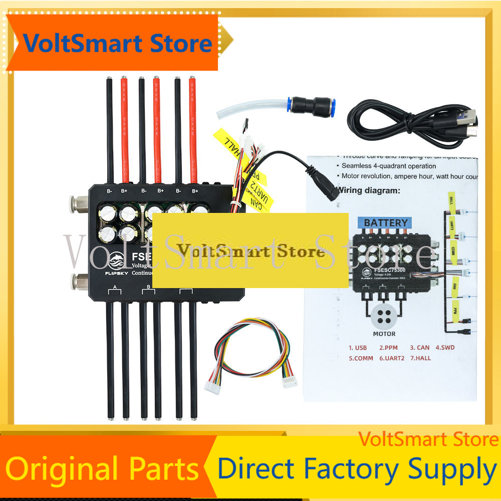 VoltSFlipsky Fsesc 75300 84v A - Vesc 75300 High Current Esc ulasan dan harga